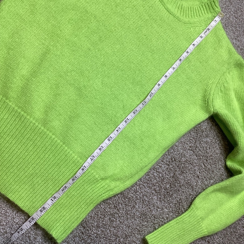 ACNE Studios Lia Mohair Sweater Acid Neon Green Small - Picture 5 of 6